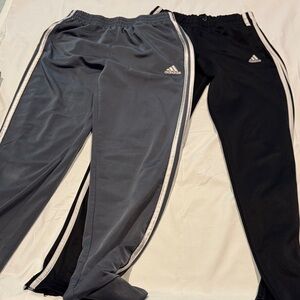 Adidas Kids' Dual Pack Gray and Black Joggers
